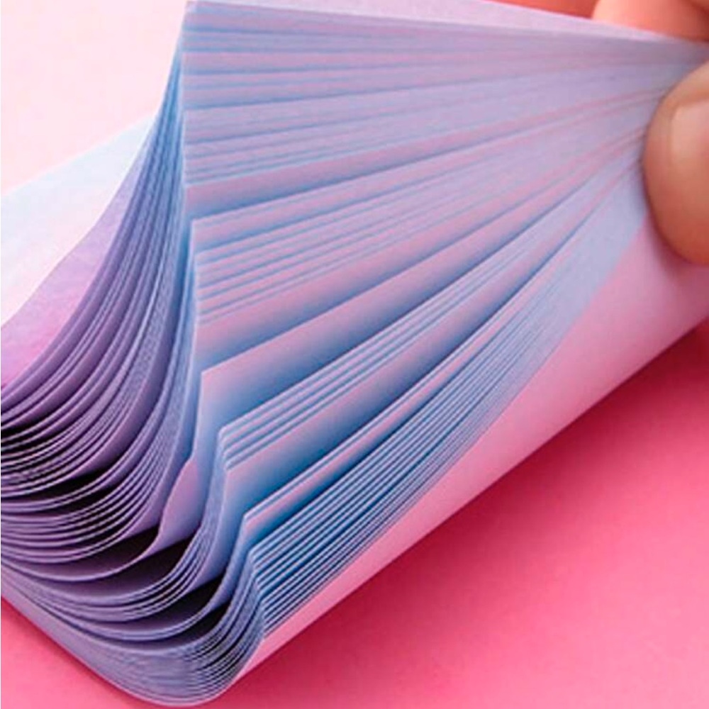4pcs Gradient Color Random Sticky Note - Picture 4 of 5